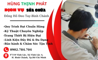 chuyen sua dong ho  ep kinh  thay pin  day da ca sau  da bo o vinh loc